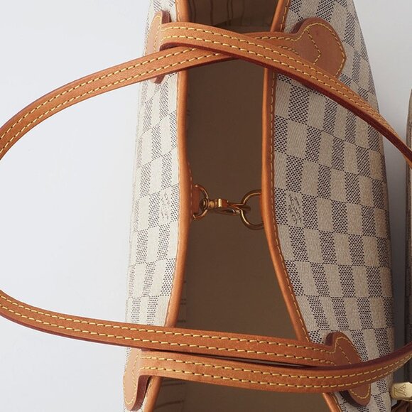 LOUIS VUITTON Brown Damier Neverfull PM Tote Bag - Picture 5 of 10